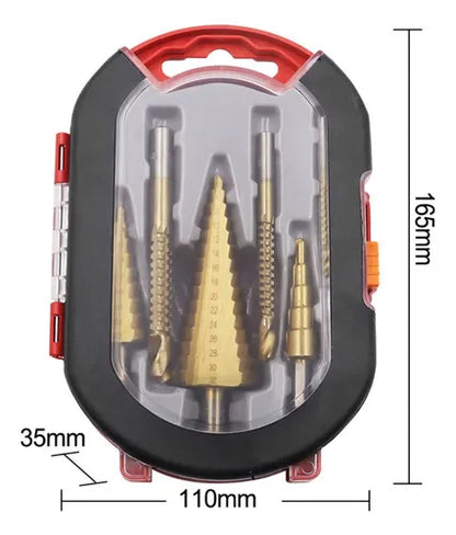Brocas Escalonadas  Estuche 6 Piezas